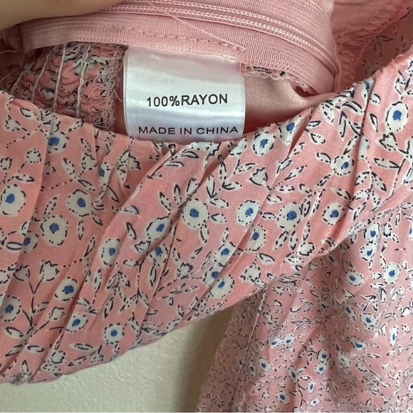 Women's Princess Polly Blush Pink Floral Susanna Two Piece Set Blouse Top Skirt - Picture 7 of 8